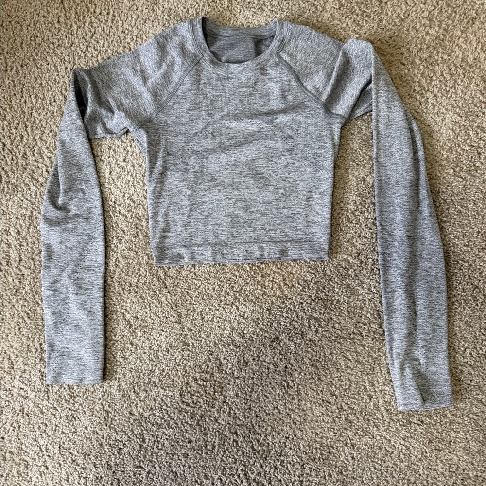 lululemon Gray Crop Top